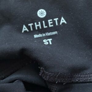 Athleta half pleather leggings, size small tall 

Barely worn
